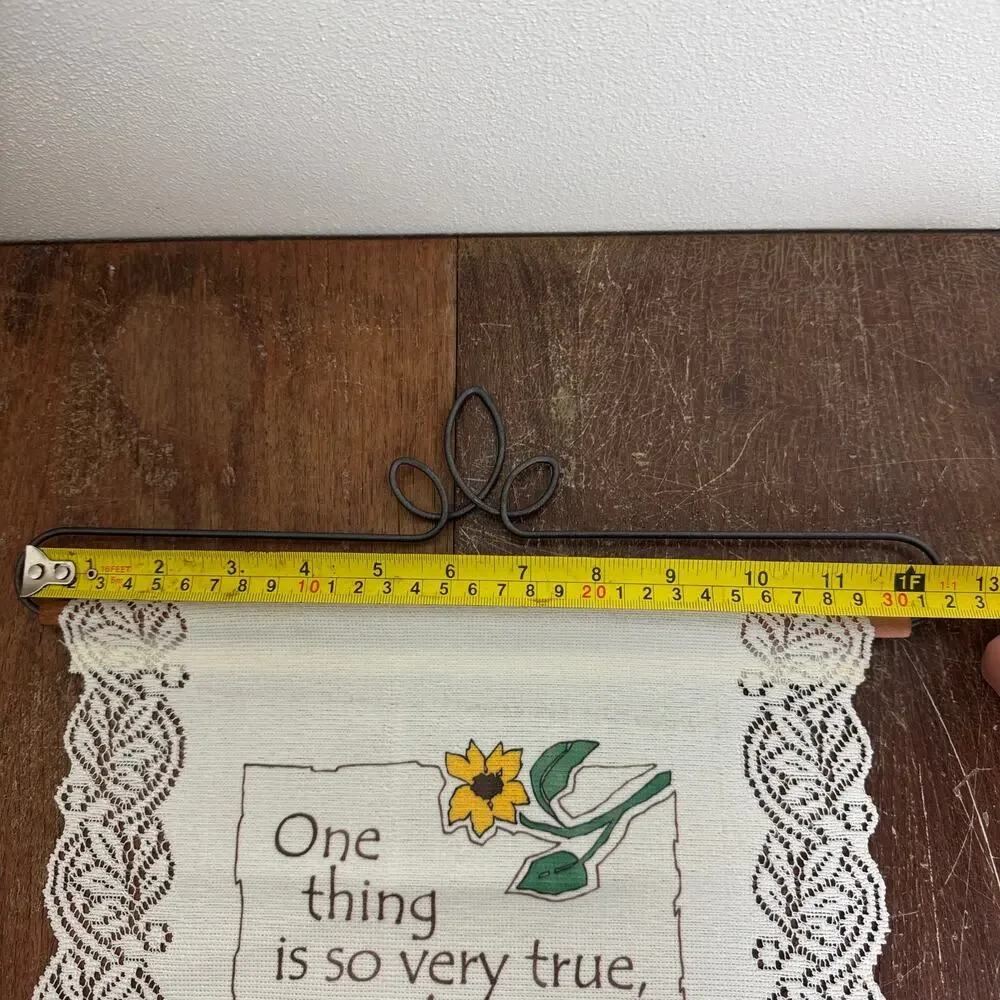 Hanging Doily Style Sunflower Proud Parent Quote 4x6 picture‎ frame Wall Decor
